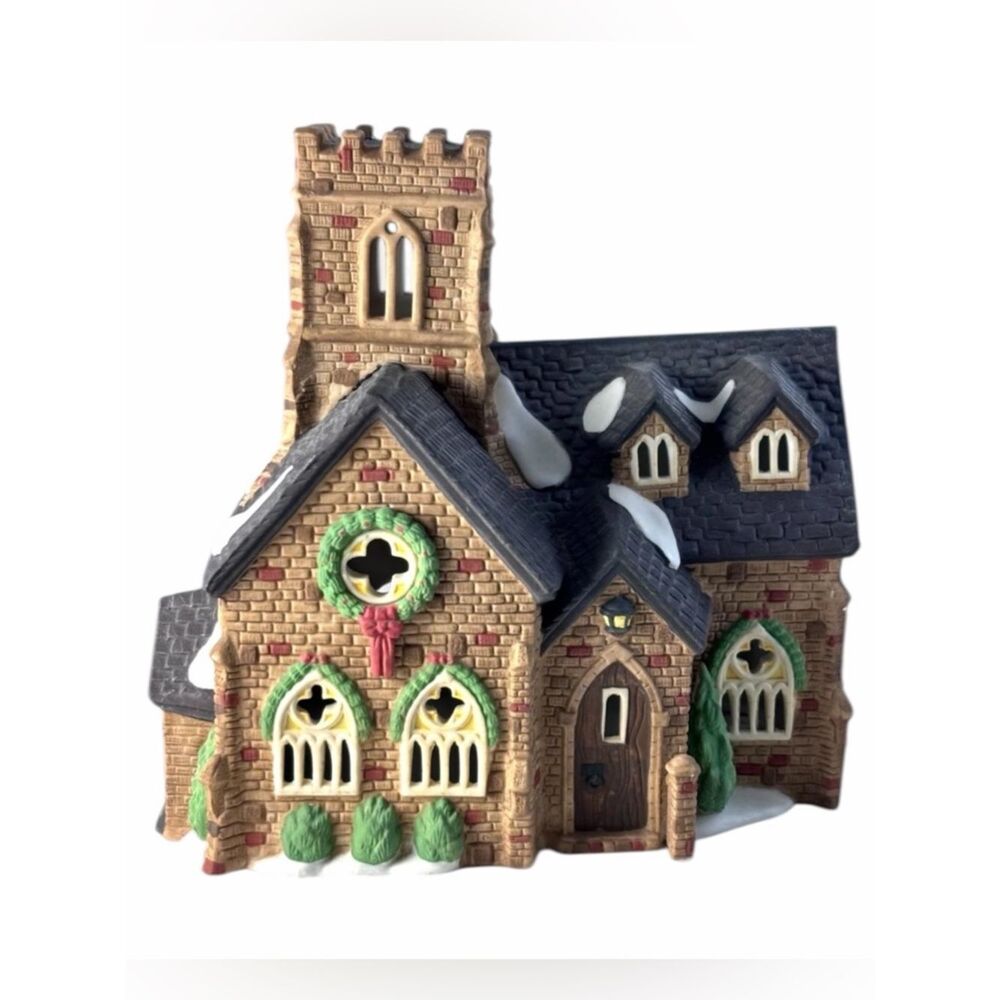 Dept 56 Knottinghill Church Dickens Village Series #5582-4 Heritage 1989 EUC Box